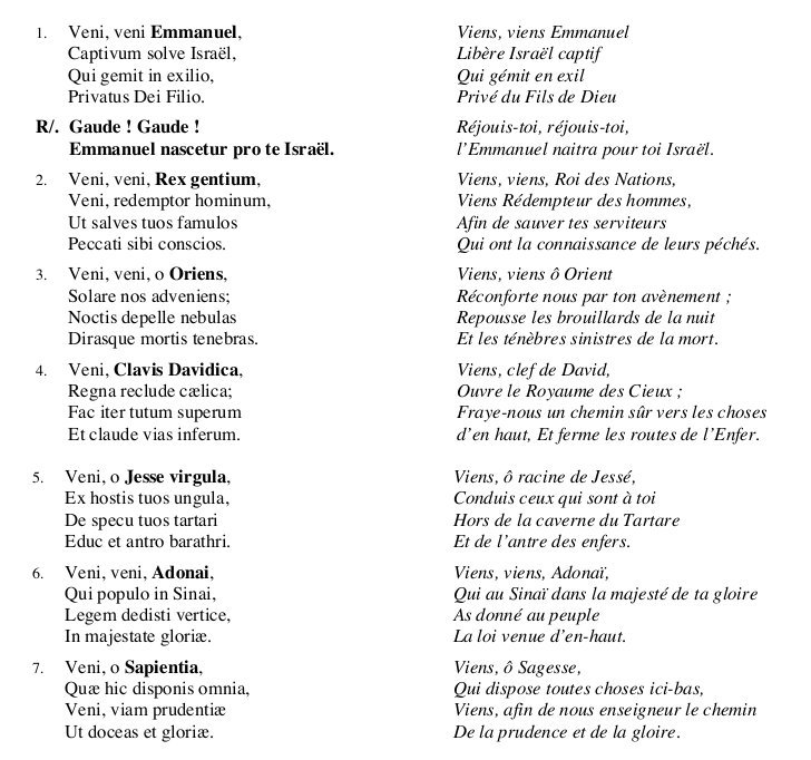 Traduction : Schola Ste Cécile
